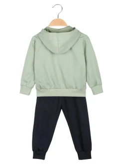 Milk Pub Completo tuta neonato 3 pezzi con cappuccio e zip