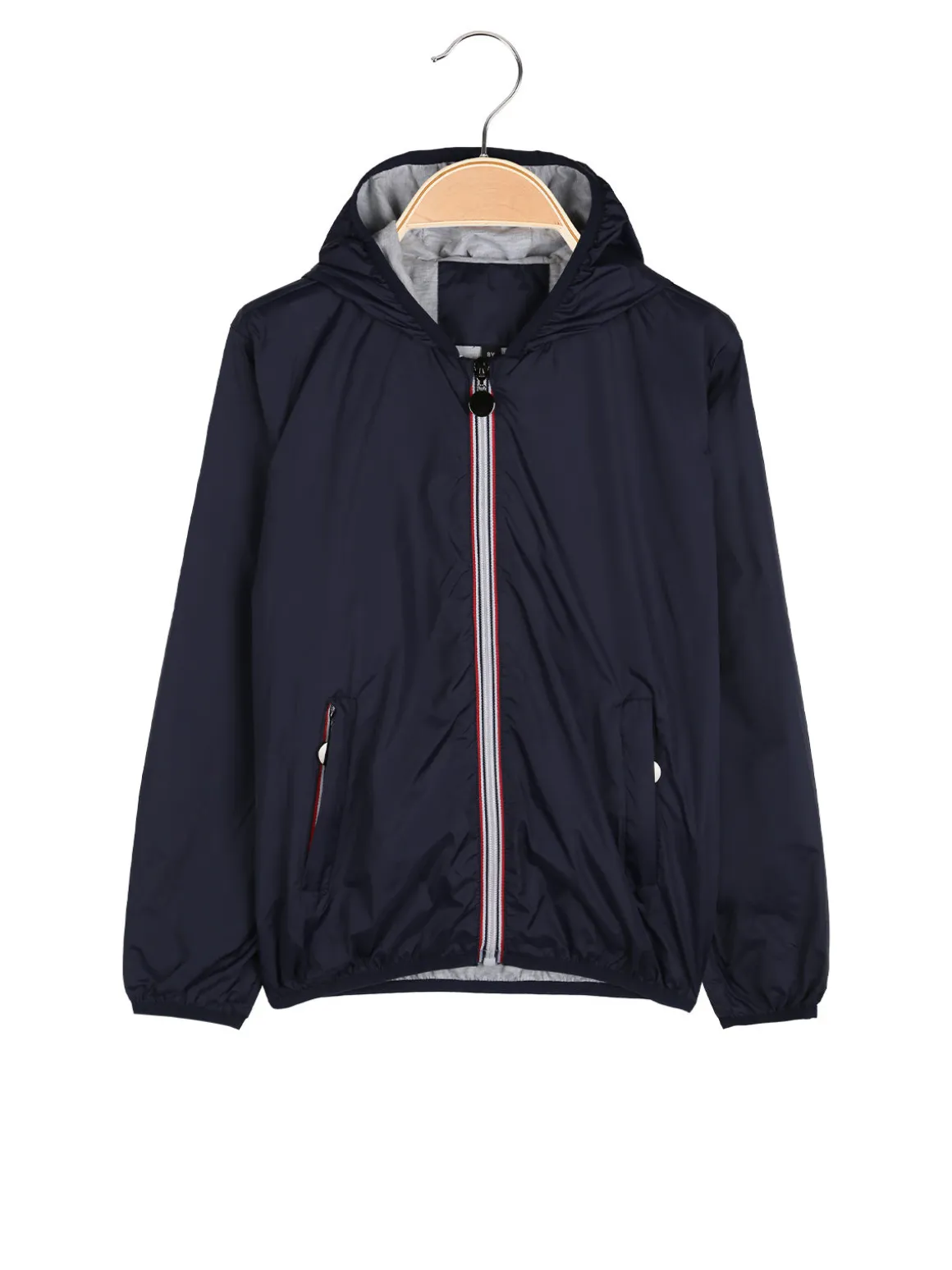 Milk Pub Giacca a vento da bambino con cappuccio e zip - blu scuro