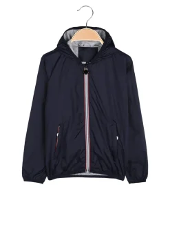 Milk Pub Giacca a vento da bambino con cappuccio e zip - blu scuro