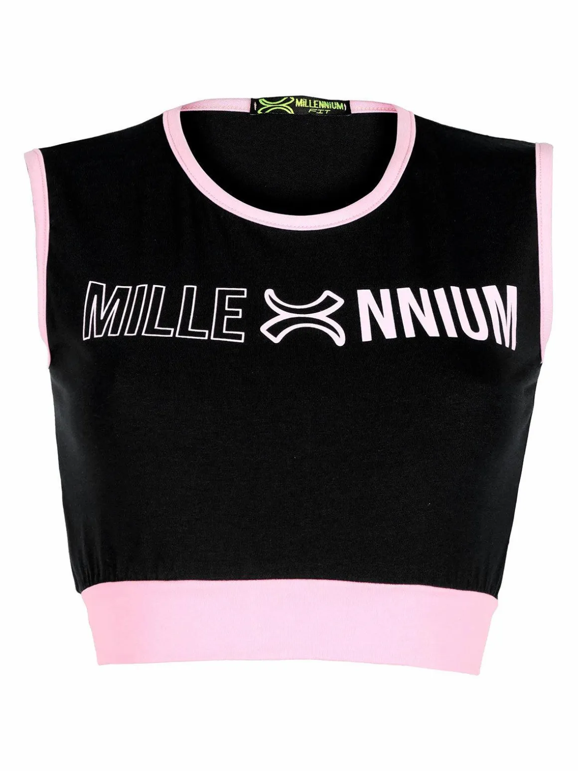 Millennium Top sportivo donna con stampa scritta
