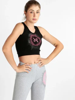 Millennium Top sportivo donna con stampa