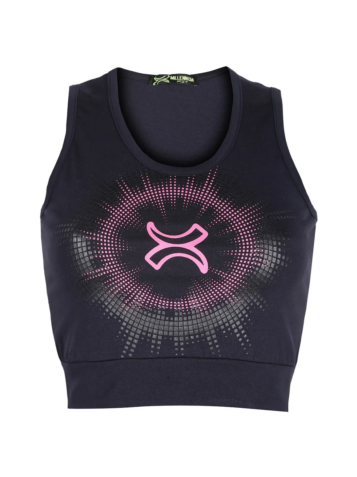 Millennium Top sportivo donna con stampa