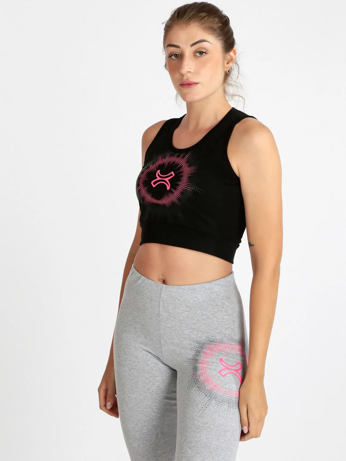 Millennium Top sportivo donna con stampa