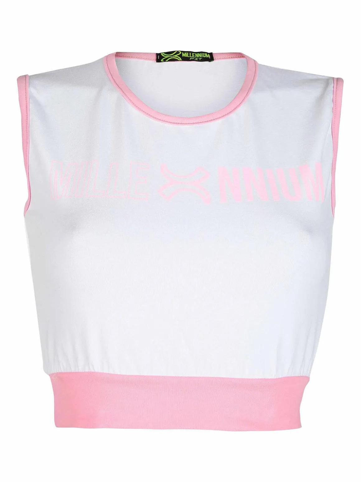 Millennium Top sportivo donna con stampa scritta