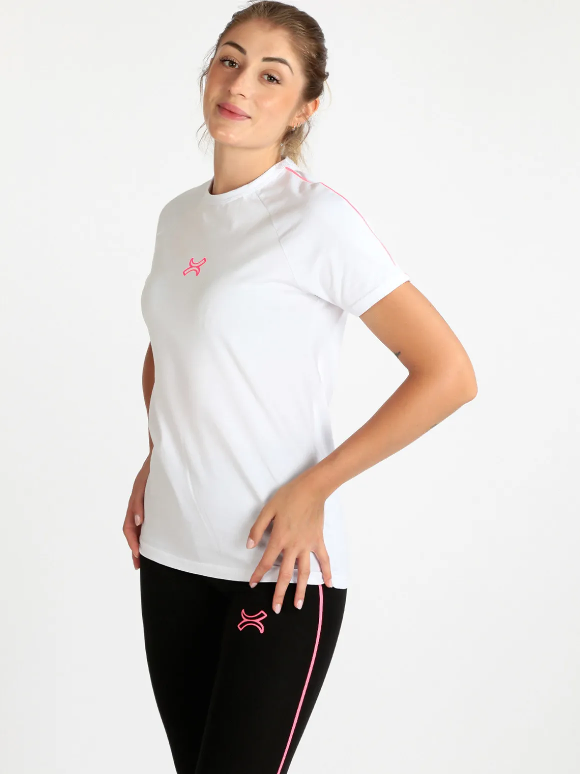 Millennium T-shirt sportiva donna manica corta