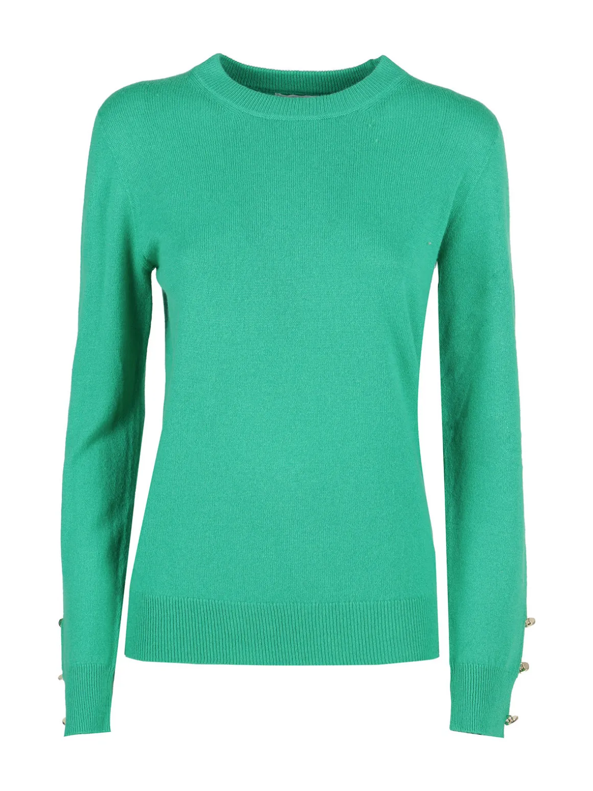 Mimoii Maglione donna in misto lana e cashemere con bottoni decorativi