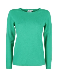 Mimoii Maglione donna tinta unita in misto lana e cashemere