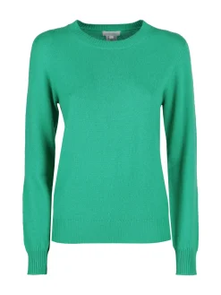 Mimoii Maglione girocollo da donna in misto lana e cashemere