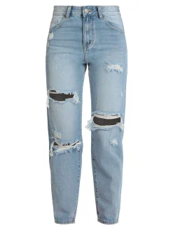 Mira°Belle Jeans donna a vita alta con strappi