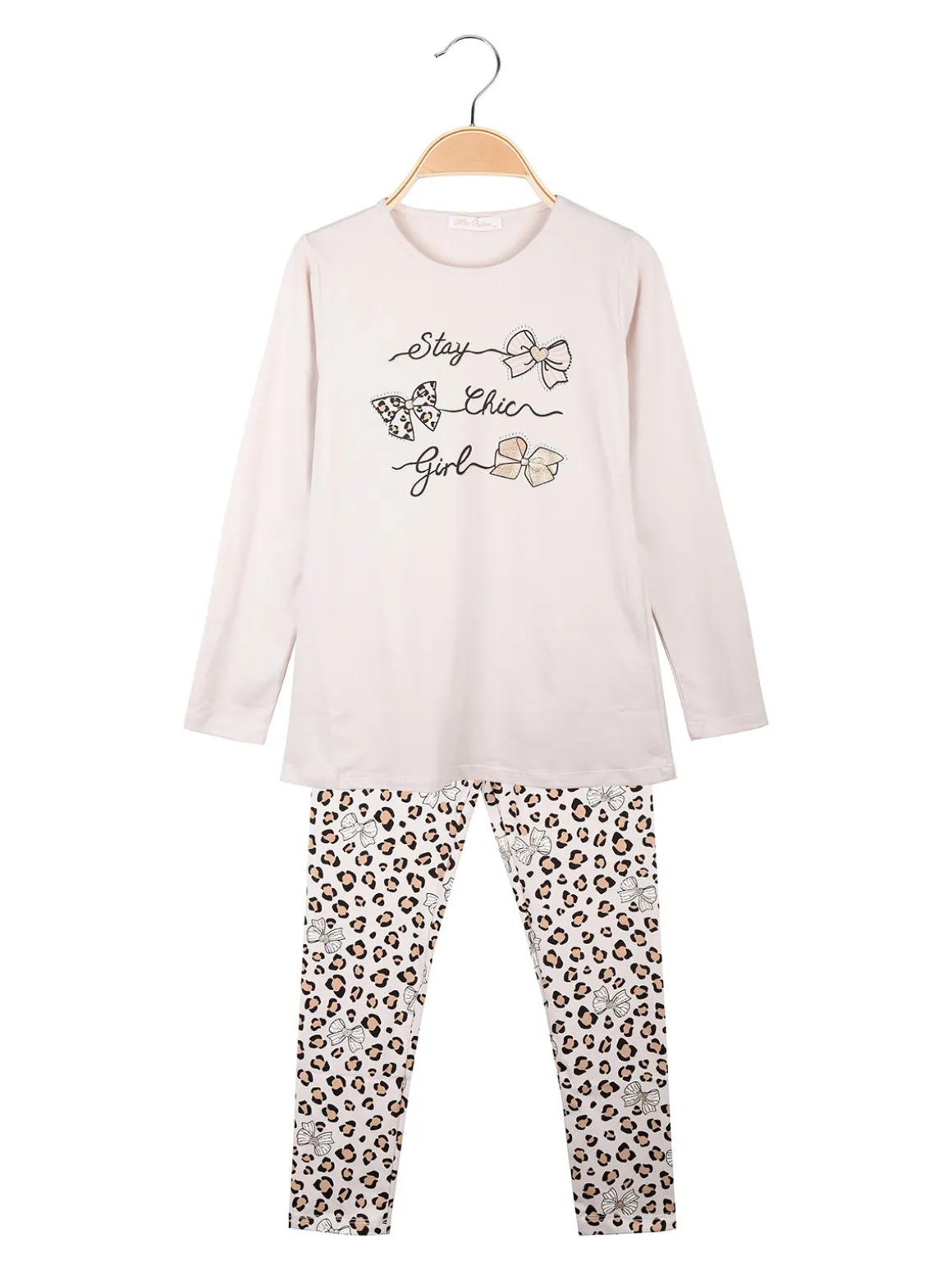 Miss Bellina Completo 2 pezzi da bambina con maglietta e leggings