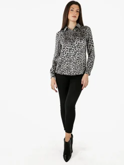 Miss Bonbon Jeans donna skinny a vita alta - nero