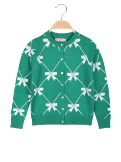 Miss Brum Cardigan da bambina in maglia