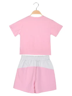 Miss Brum Completo corto da bambina 2 pezzi in cotone