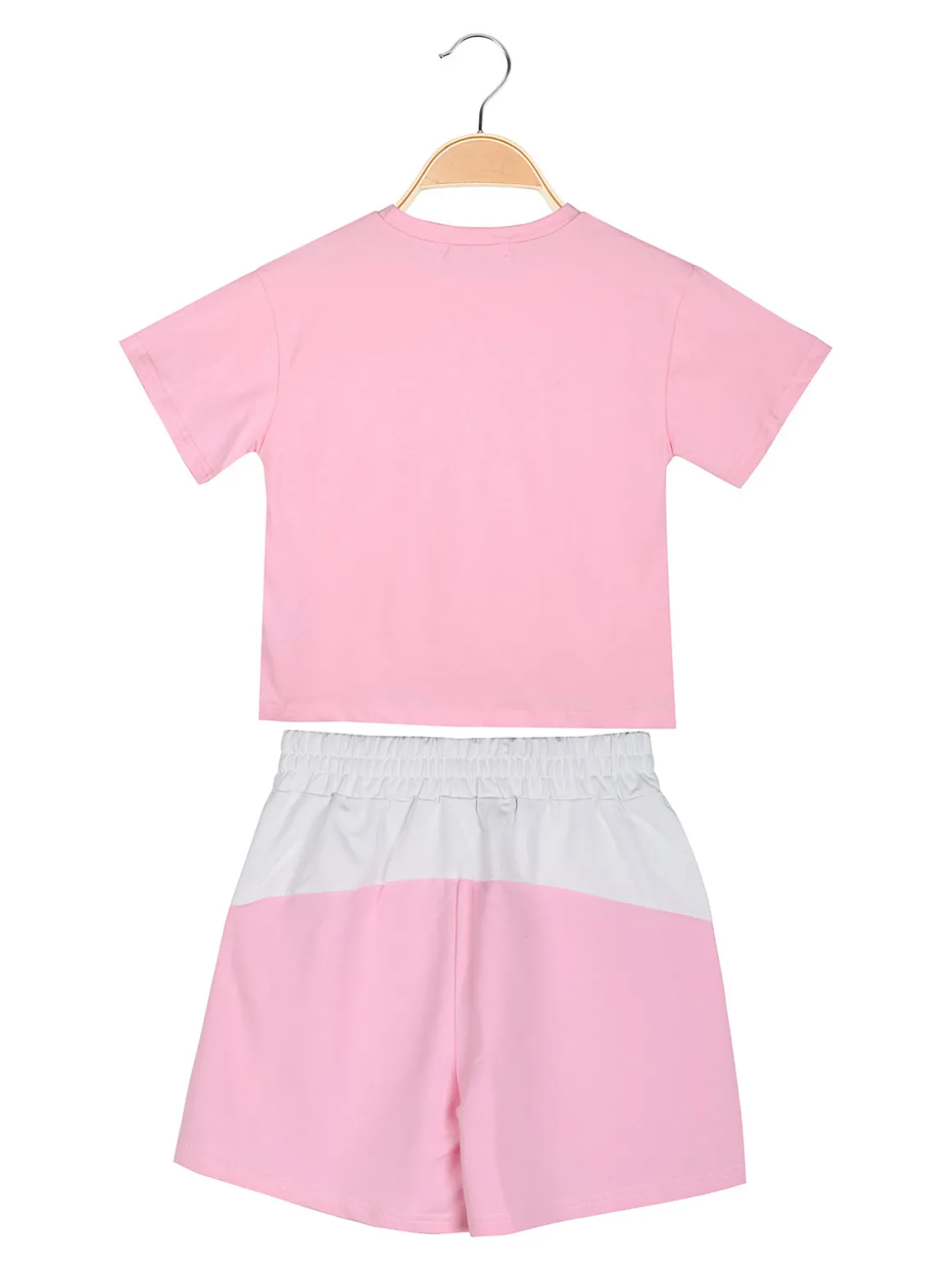 Miss Brum Completo corto da bambina 2 pezzi in cotone