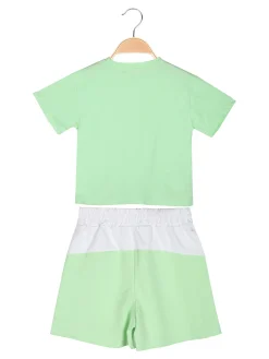 Miss Brum Completo corto da bambina 2 pezzi in cotone