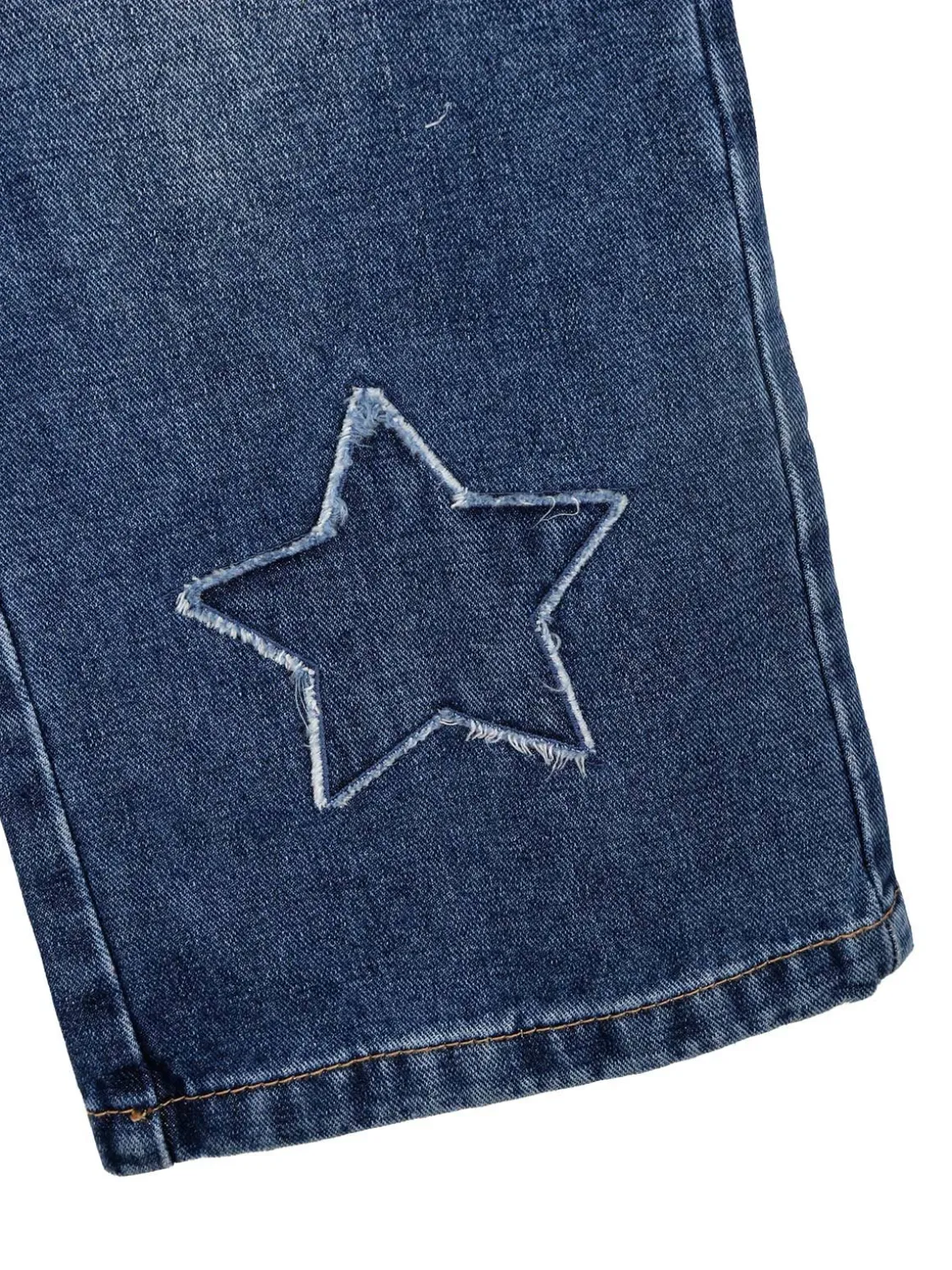 Miss Brum Jeans wide leg da bambina con toppe - jeans
