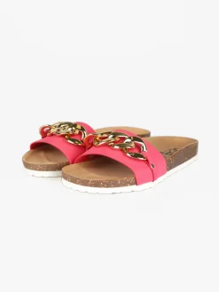 Miss Desiree Ciabatte donna con catena decorativa
