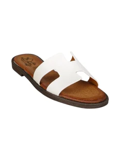 Miss Desiree Ciabatte donna con plantare in pelle - bianco