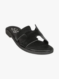 Miss Desiree Ciabatte donna con plantare in pelle - nero