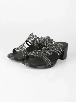 Miss Desiree Ciabatte donna con tacco e strass