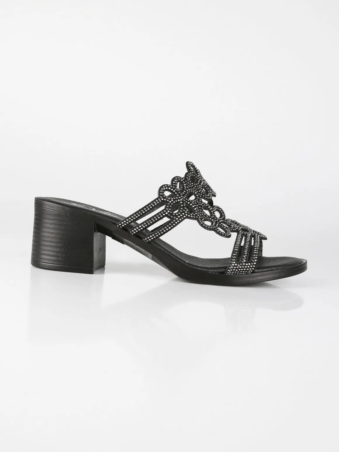 Miss Desiree Ciabatte donna con tacco e strass