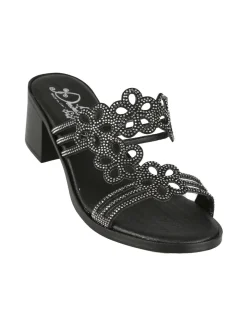 Miss Desiree Ciabatte donna con tacco e strass