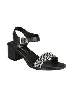 Miss Desiree Sandali da donna con strass e tacco largo
