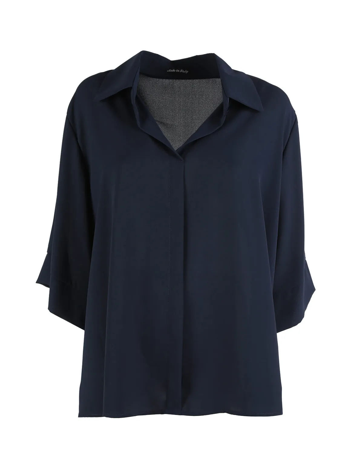 Miss E Co Camicia da donna oversize a maniche corte LINEA CURVY