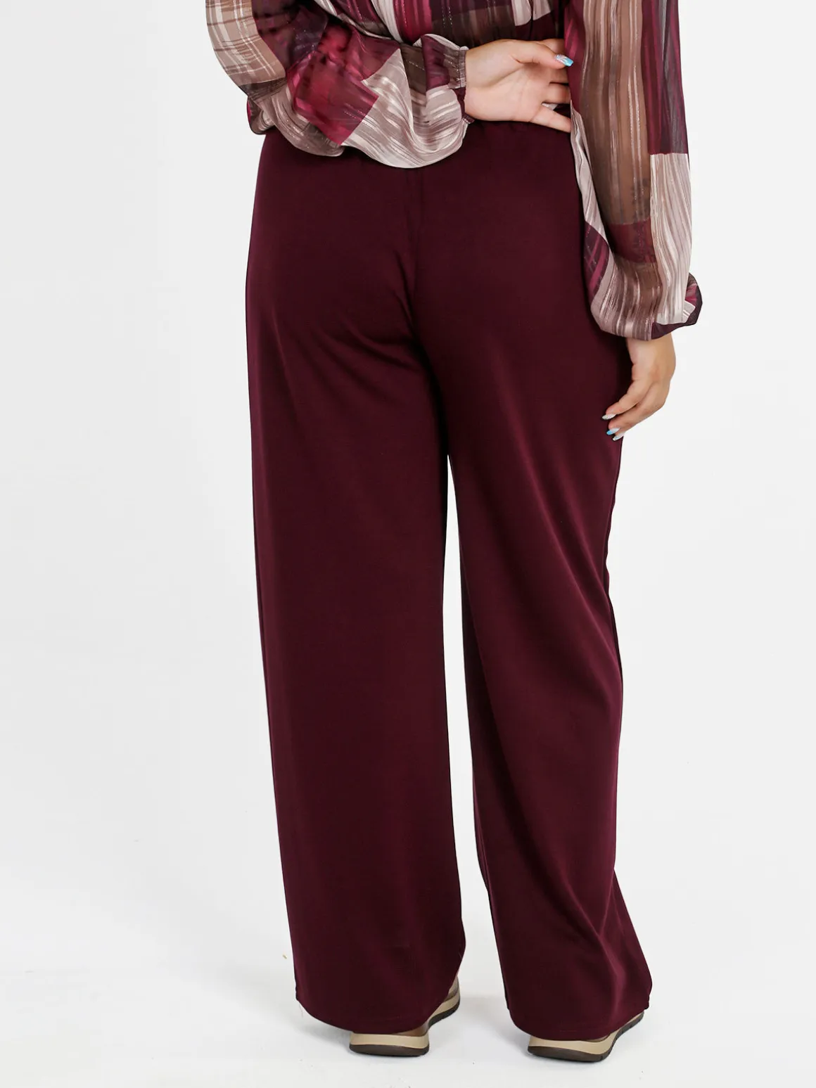 Miss E Co Pantaloni donna a gamba larga linea curvy