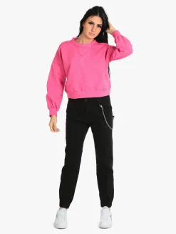 Miss Fancy Jeans baggy da donna con catena