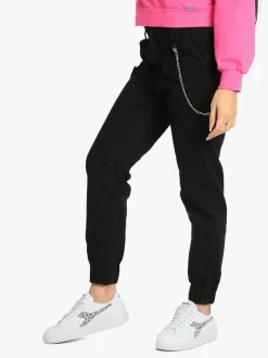 Miss Fancy Jeans baggy da donna con catena