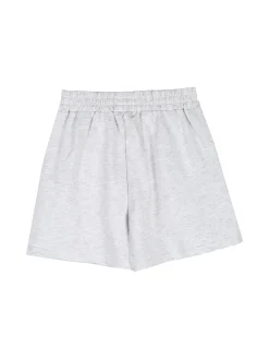Miss Image Completo corto da ragazza con top a costine e shorts - bianco