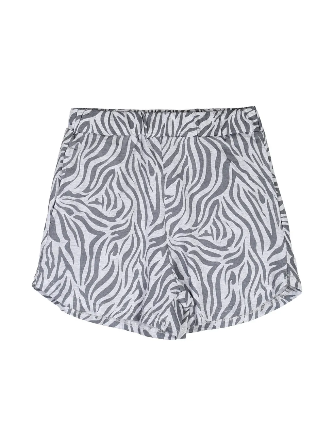 Miss Image Completo corto da ragazza in cotone con top e shorts - bianco