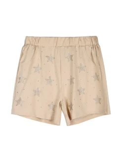Miss Image Completo da ragazza 2 pezzi con t-shirt crop e shorts con strass