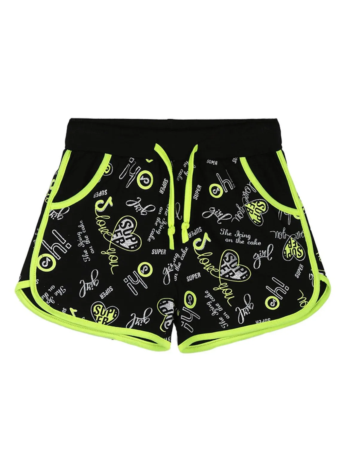 Miss Image Shorts con scritte da bambina