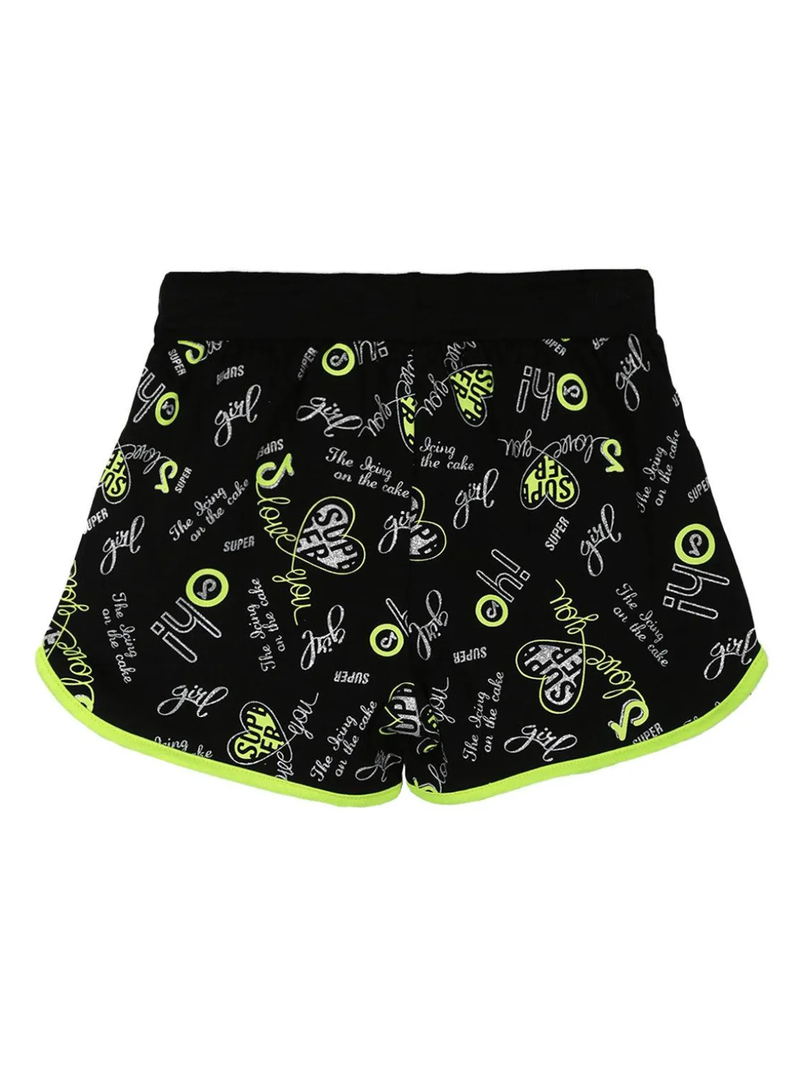 Miss Image Shorts con scritte da bambina