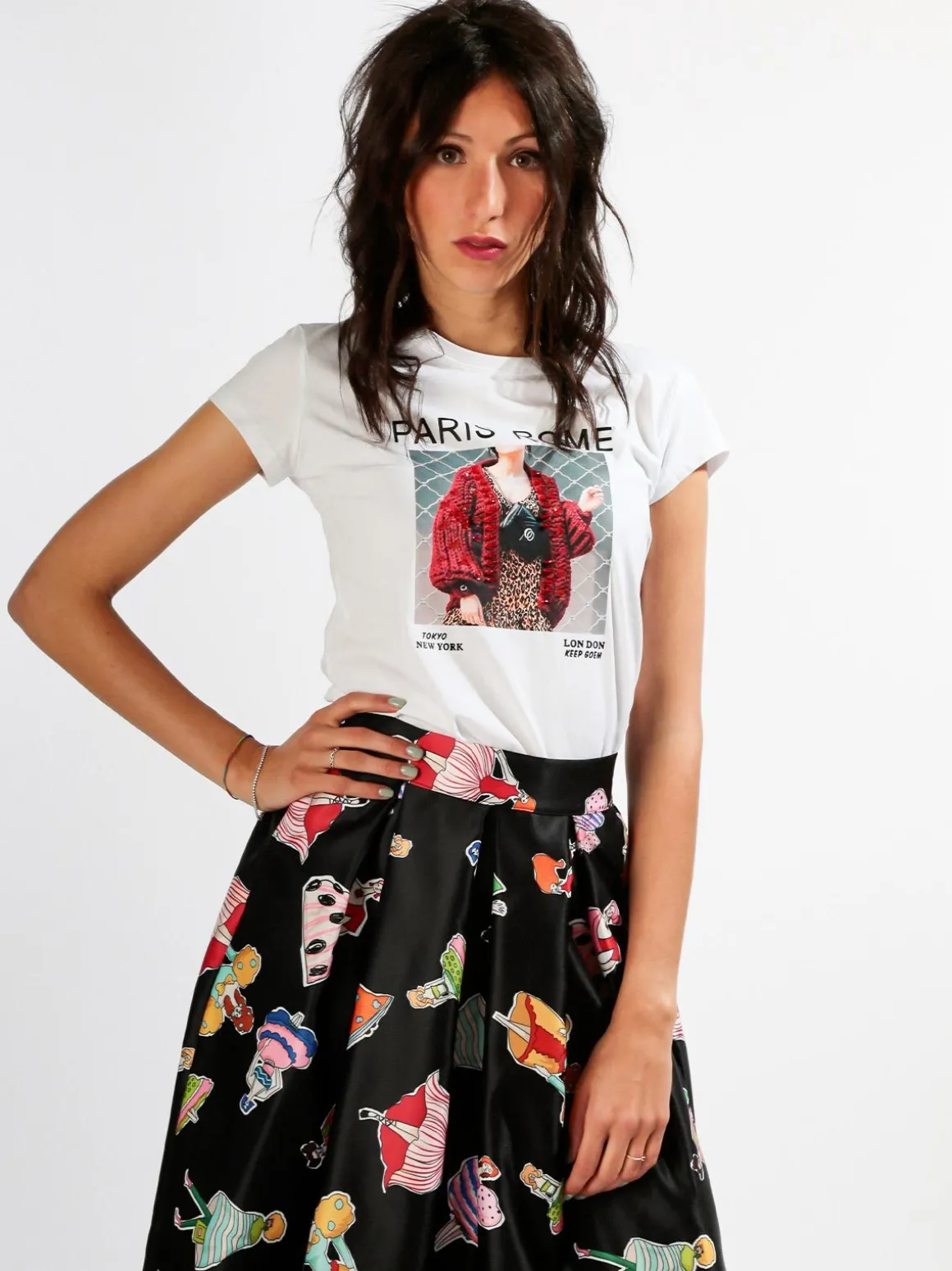Miss Kiss T-shirt manica corta con stampe