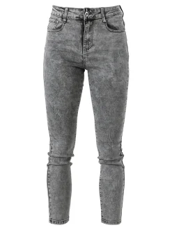 Miss & Queen Jeans da donna skinny a vita alta - grigio