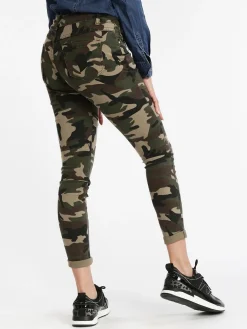 Miss Two Pantaloni donna militari slim fit