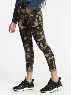 Miss Two Pantaloni donna militari slim fit