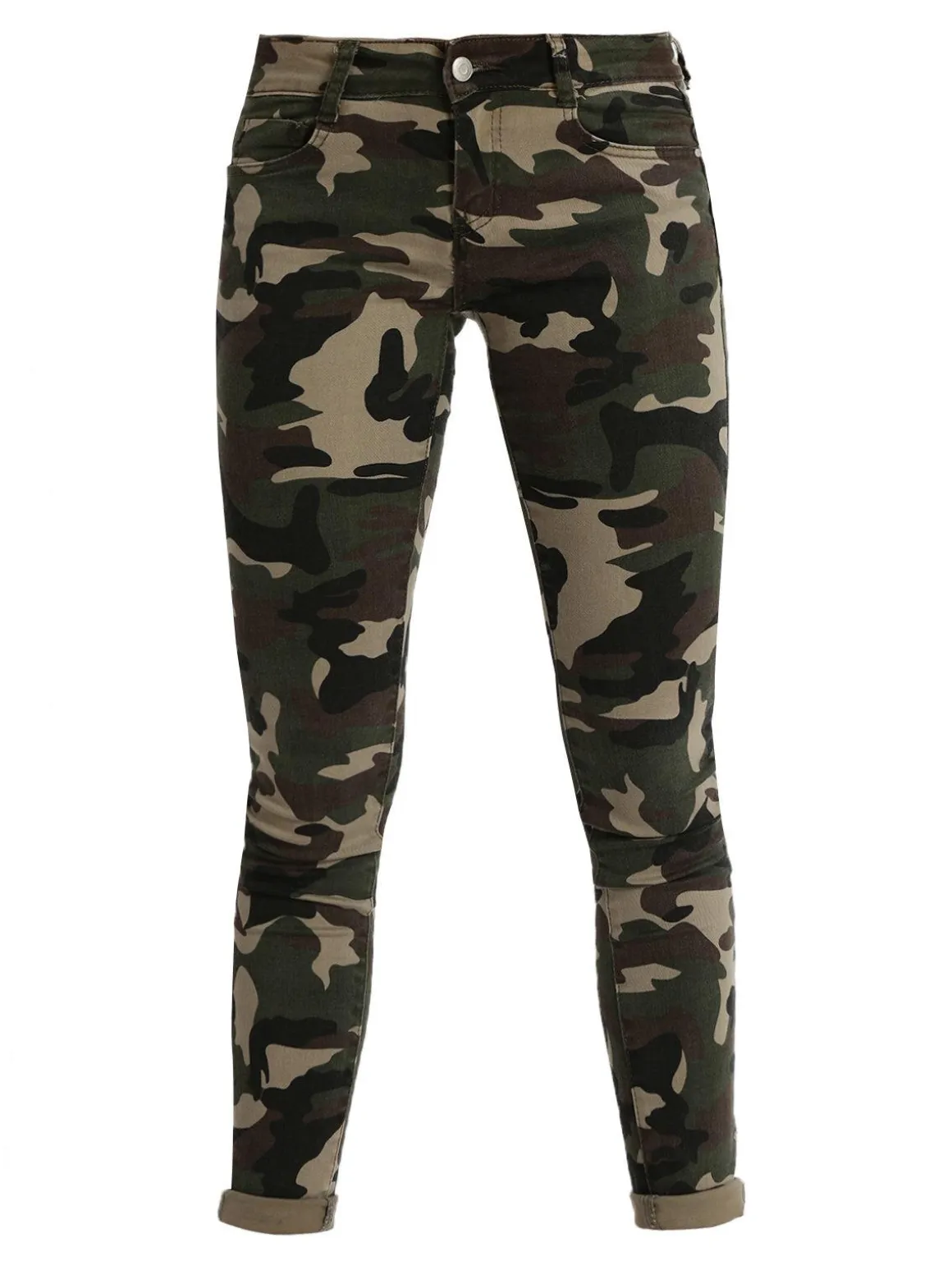 Miss Two Pantaloni donna militari slim fit
