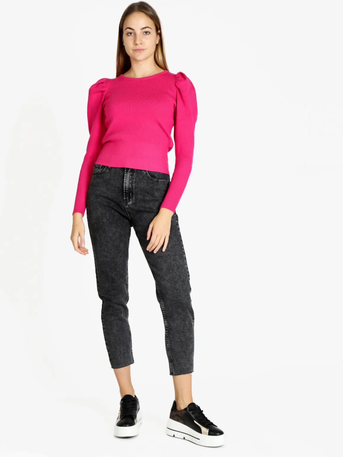 Miti Baci Jeans donna mom fit nero