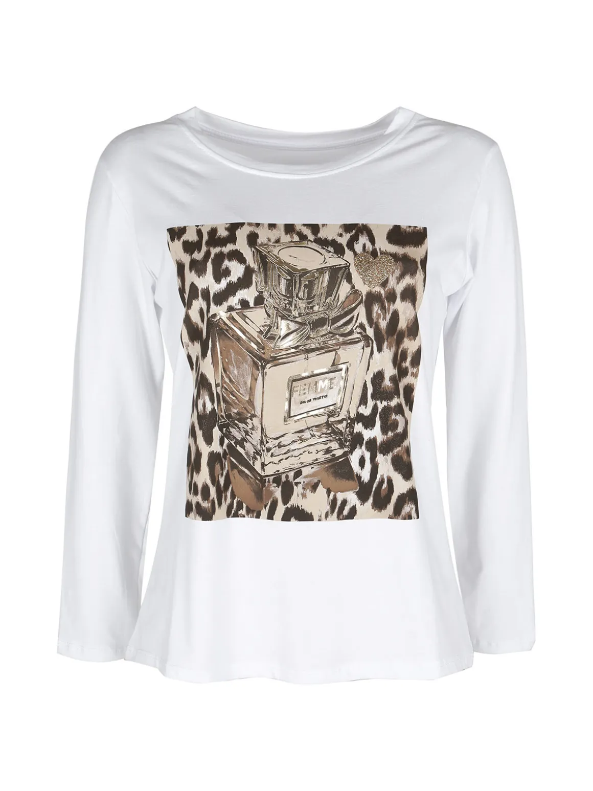 Mitica&Co. T-shirt donna a maniche lunghe in cotone