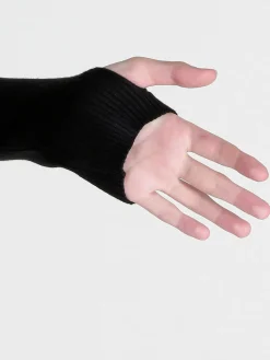Mochy Abito lungo da donna in maglia con spalle scoperte