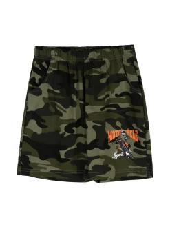 Moda Junior Completo corto militare da bambino con canotta e bermuda