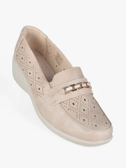 Moenia Ballerine con fibbia e zeppa da donna