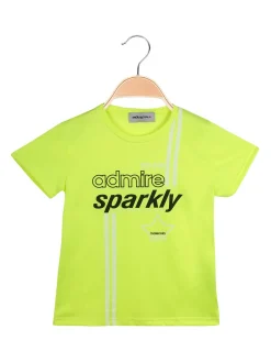 Molecola T-shirt girocollo con scritte