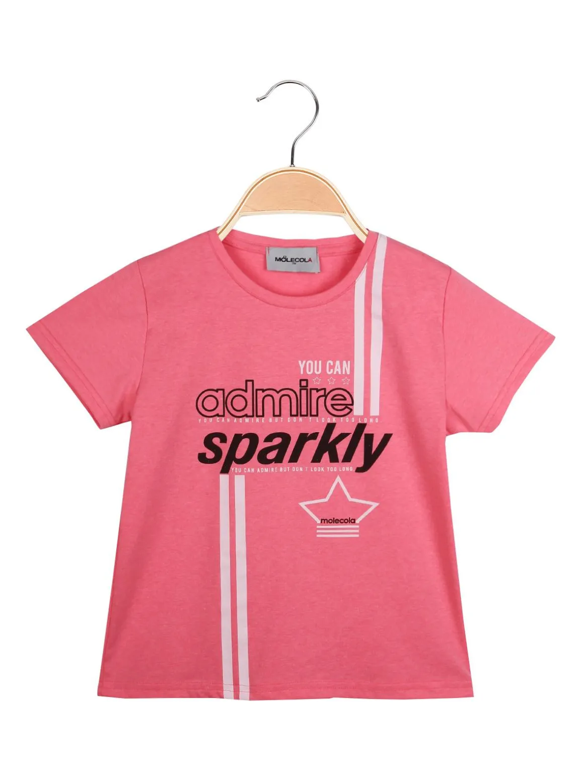 Molecola T-shirt girocollo con scritte