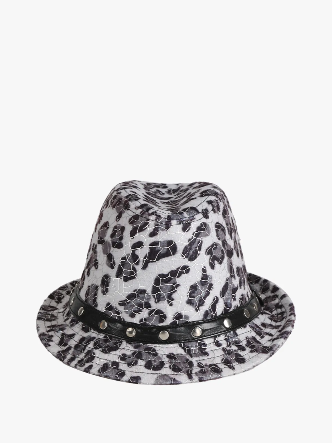 Monica Narducci Cappello donna animalier con borchie