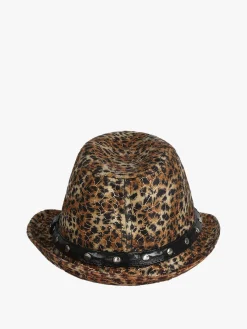 Monica Narducci Cappello donna animalier con borchie